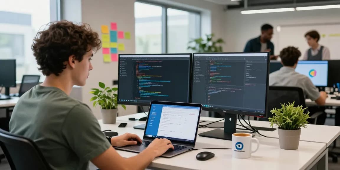 Experience seamless communication with the Telegram Download interface visible in a modern software development workspace.