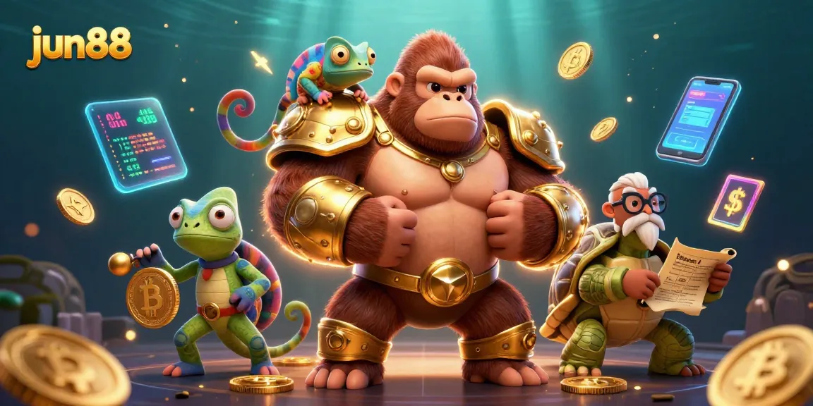 Experience thrilling gameplay at jun88 with dynamic 3D characters and vibrant casino-themed elements.