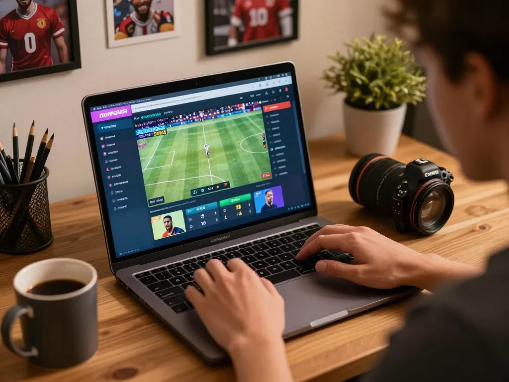 Placing strategic wagers on nowgoals sports betting interface during an exciting live match.