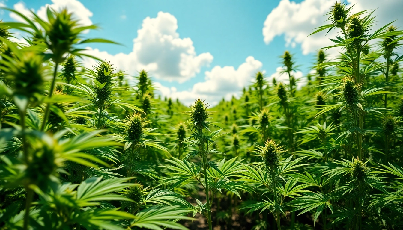 Find where can i buy weed plants in a vibrant cannabis garden.