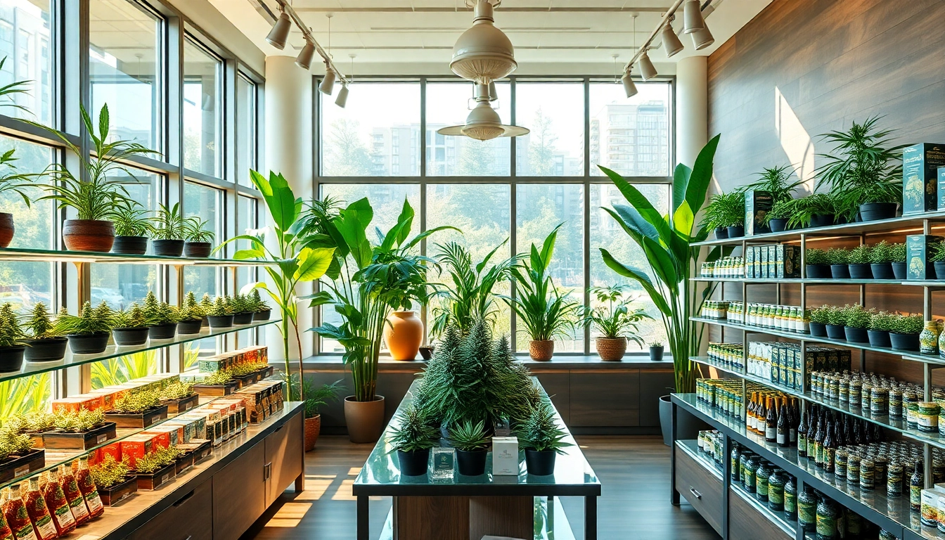 Shop vibrant selections at our Weed Store, showcasing diverse cannabis products in a welcoming environment.