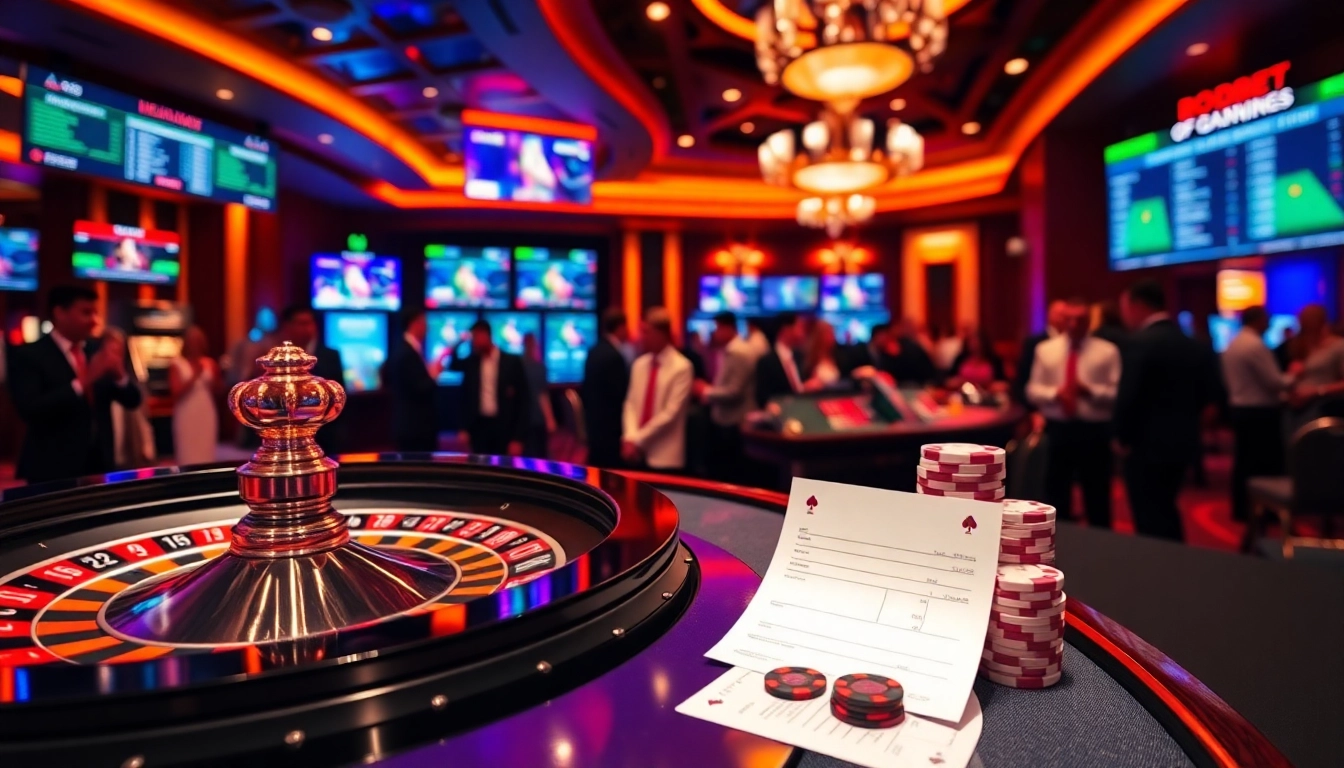 Sbobet players enjoying thrilling online betting at a luxurious casino table.