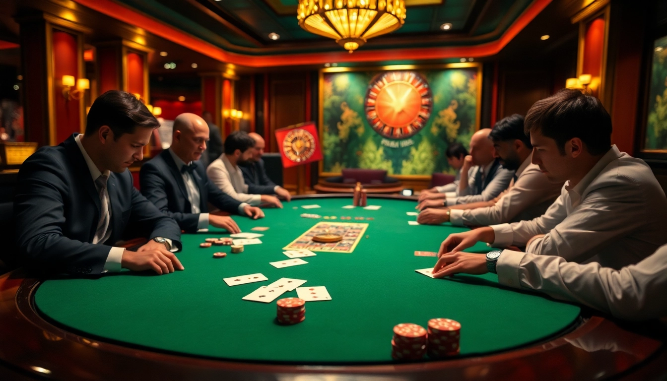Join a thrilling poker game at https://rr88co.net/ featuring high-stakes action and luxurious casino ambiance.