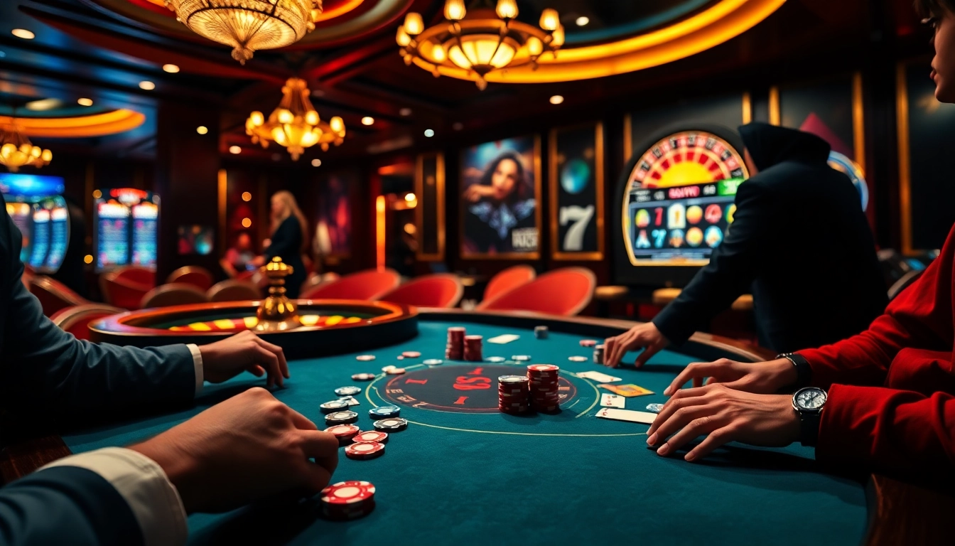 Experience the vibrant Bayvip casino atmosphere with thrilling games and luxurious details.